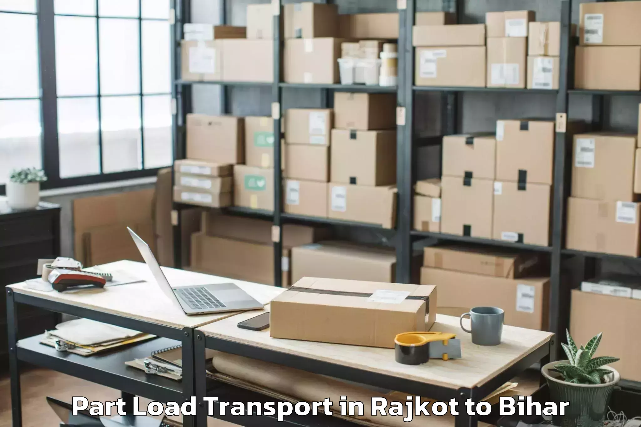 Top Rajkot to Naubatpur Part Load Transport Available